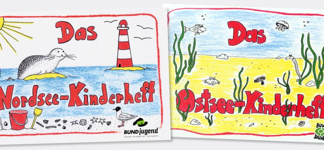 Nordsee und Ostsee Kinderhefte Illustration